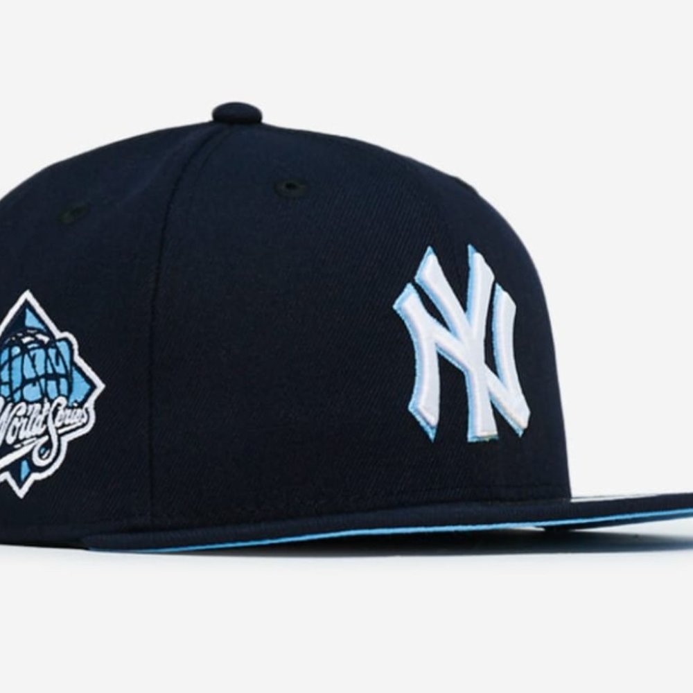 New Era New York Yankees 59FIFTY Fitted Hat 99 WS Side Patch 7 7/8 - Picture 3 of 6